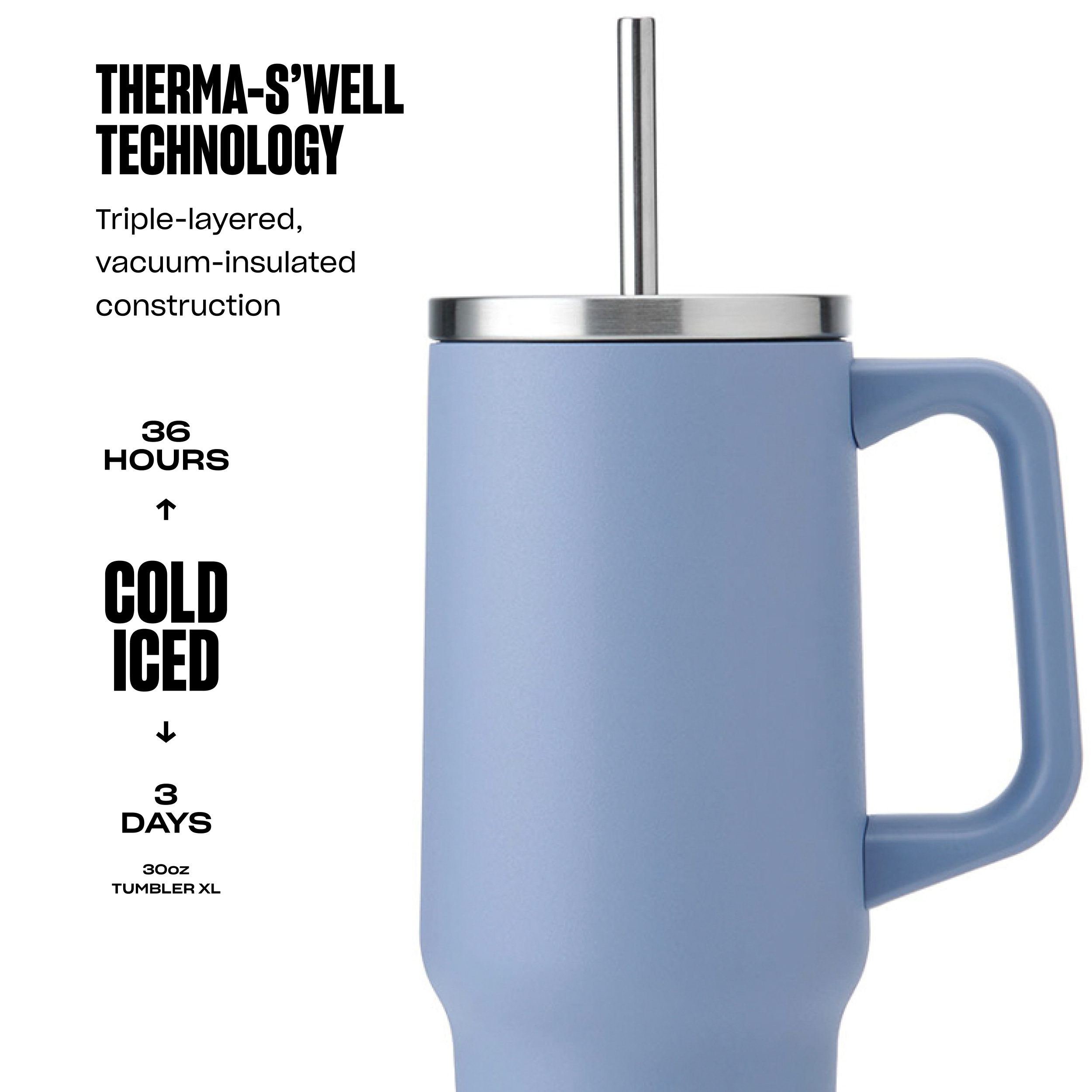Tumbler XL | 30oz Hydrangea Blue