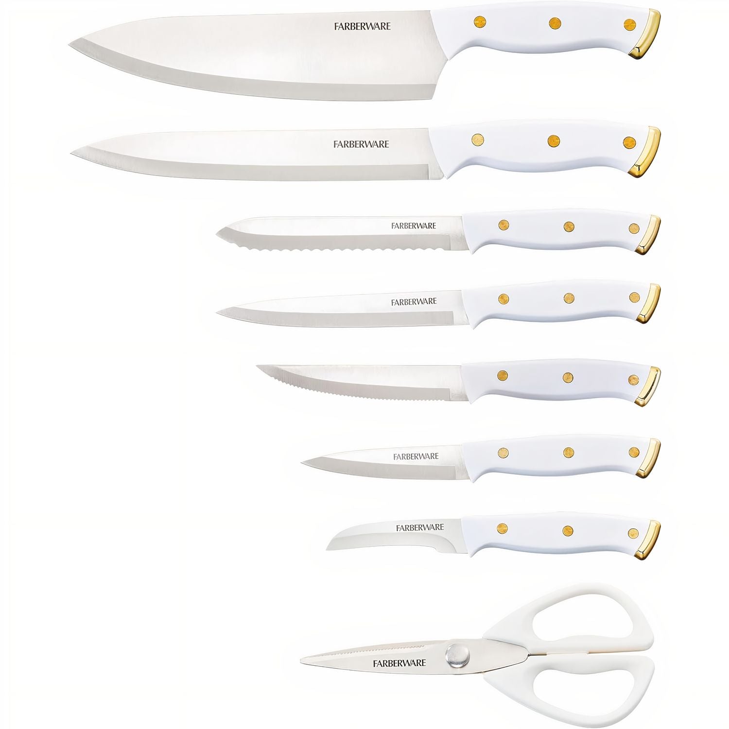 Farberware 15-Piece Triple Riveted Knife Block Set