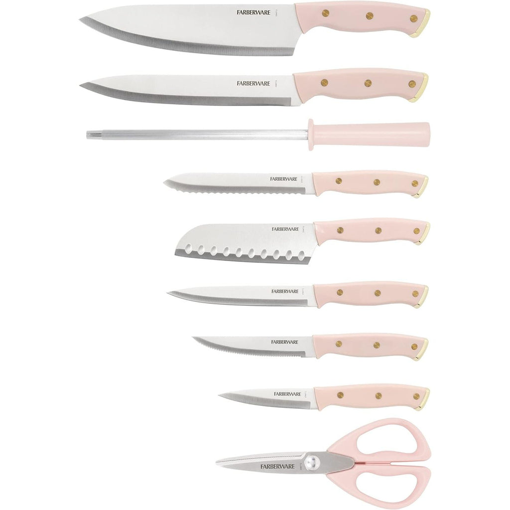 Farberware 15-Piece Triple Riveted Knife Block Set