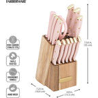 Farberware 15-Piece Triple Riveted Knife Block Set