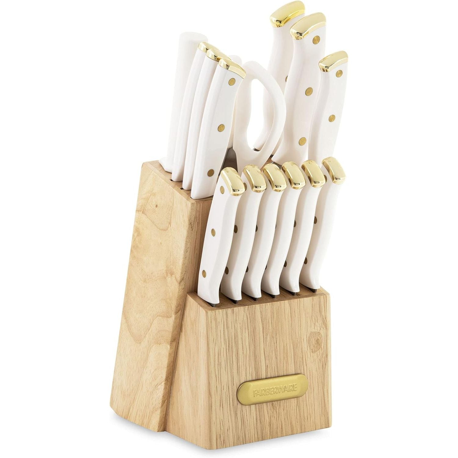 Farberware 15-Piece Triple Riveted Knife Block Set