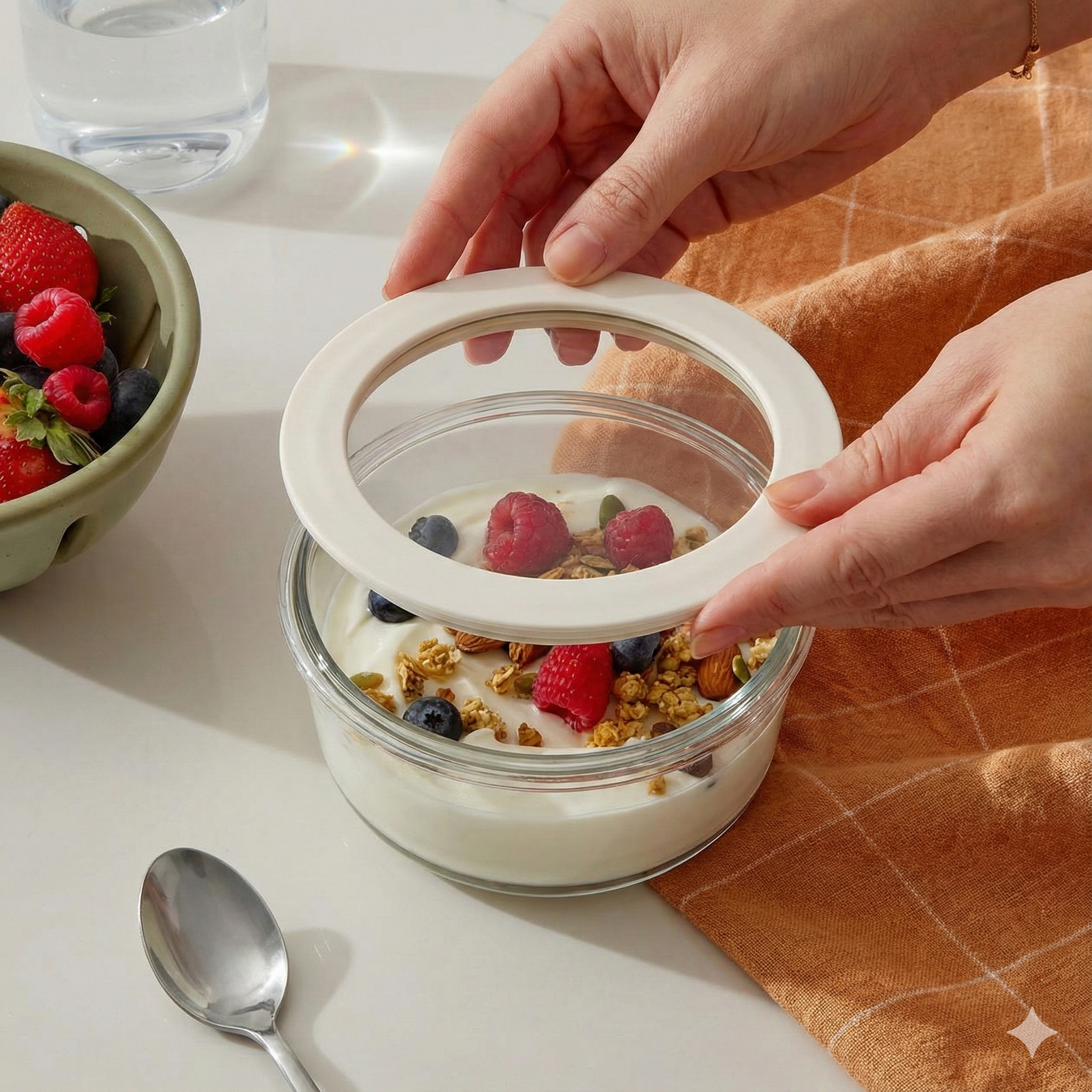Glass Food Storage Set | Round 3PC