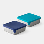Side by side comparison of Navy and Teal Big Square Dippers.