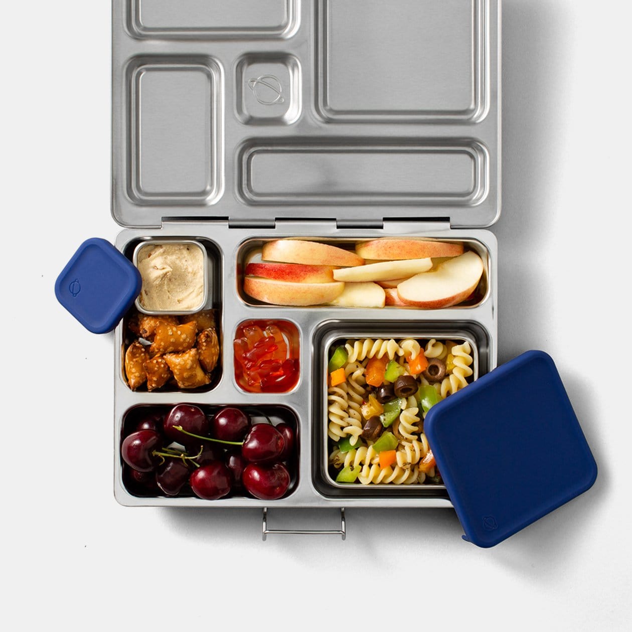 Nacy Big Square Dipper inside Rover lunchbox. 