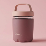 Glass 16oz Food Container | Glass+ Stainless Steel