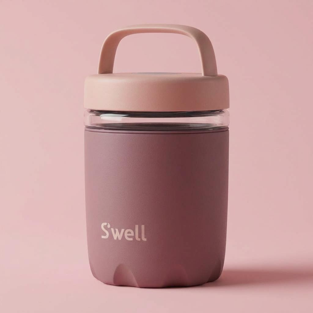 Glass 16oz Food Container | Glass + Stainless Steel