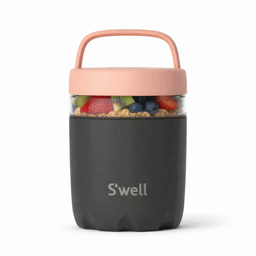 Glass 16oz Food Container | Glass+ Stainless Steel